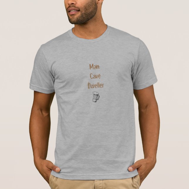 T-shirt Morador de caverna do homem (Frente)