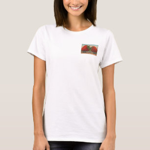 T-shirt Morangos Giant Antiguidade Diversão da Fruta