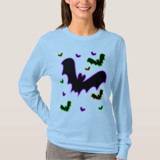 T-shirt Morcegos com Brilho de Vampiro