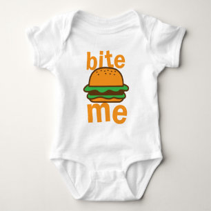 T-shirt morda-me! com Hamburger bonito