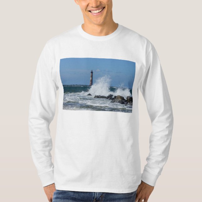 T-shirt Morris Island Lighthouse Splash (Frente)