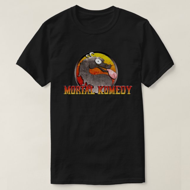 T-shirt mortal de Komedy (Frente do Design)
