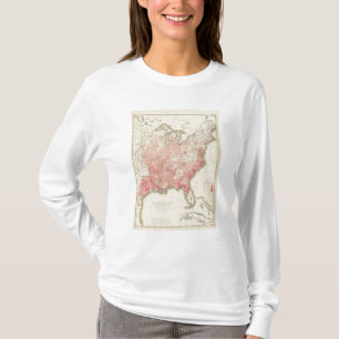 T-shirt Mortes Malarial, litografia estatística dos E.U.