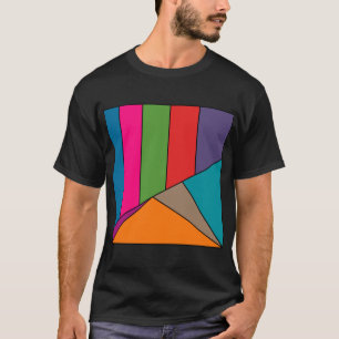 T-shirt MOSAIC stripes triângulos coloridos III + suas ide