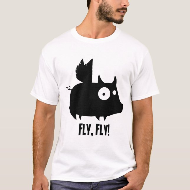 T-shirt Mosca da mosca leitão (Frente)