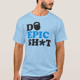 T-shirt Motivação da Malhação de Workout (Kettlebell)