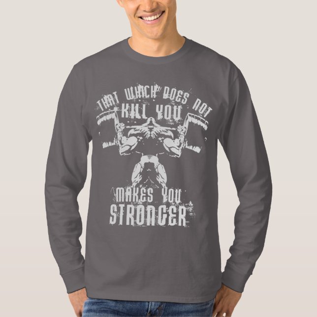 T-shirt Motivação de elevação de edifícios - Quadrado (Frente)