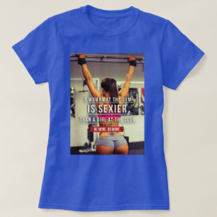 T-shirt Motivação de Workout Gym feminino