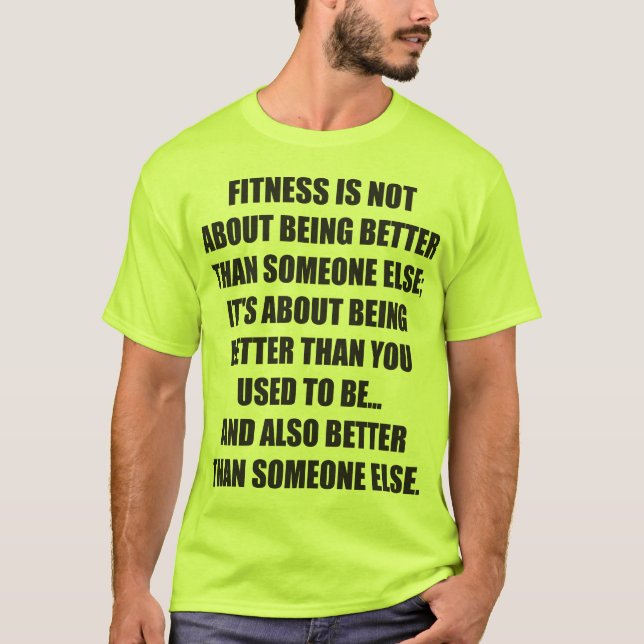T-shirt Motivação Engraçada De Malhação Gym (Frente)