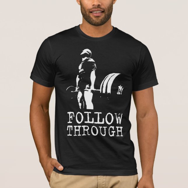 T-shirt Motivação "Levantamento de Peso" (Frente)