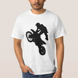 T-shirt moto de bicicleta suja