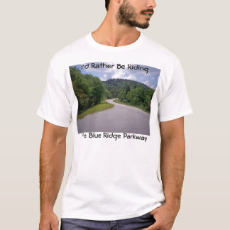 T-shirt Motocicleta azul do Parkway de Ridge
