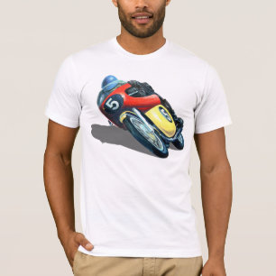 T-SHIRT MOTOCICLETA DE COMPETÊNCIA VELHA