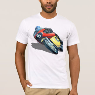 T-SHIRT MOTOCICLETA DE COMPETÊNCIA VELHA