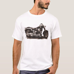 T-shirt Motocicleta gorda clássica do menino