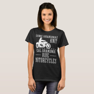T-shirt Motocicletas reais do passeio das avós da malha d