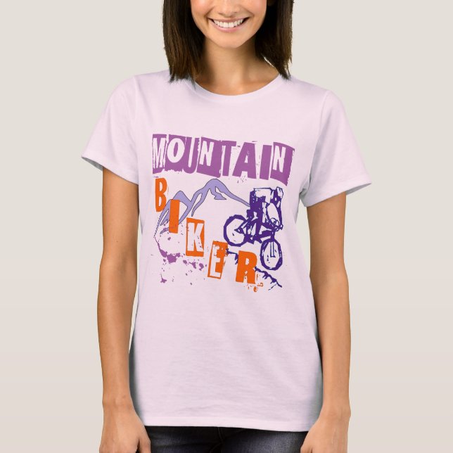 T-shirt Motociclista da montanha (Frente)