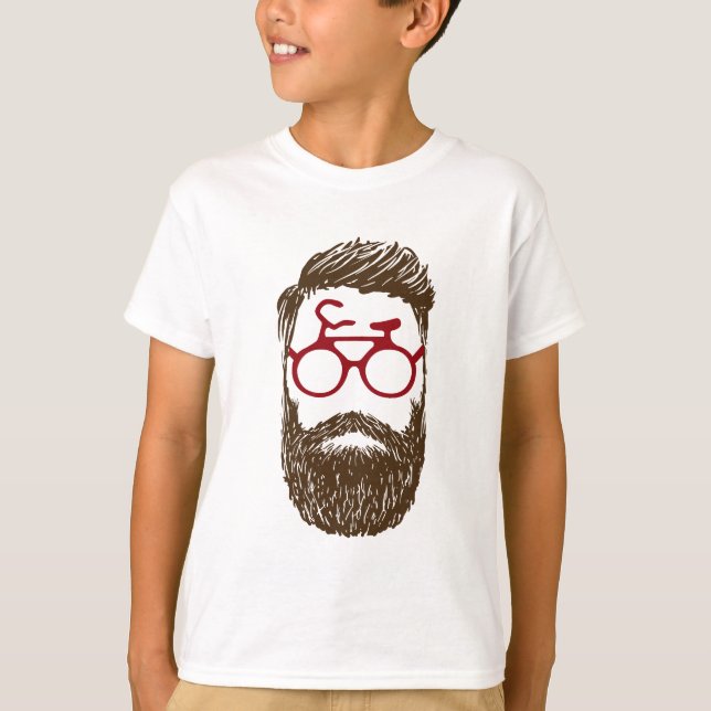 T-shirt Motociclista do hipster (Frente)