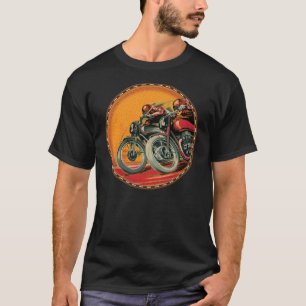 T-shirt motociclistas de vintage