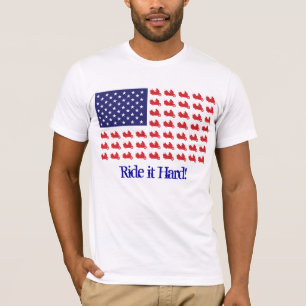 T-shirt Motociclo Goldwing Patriótico