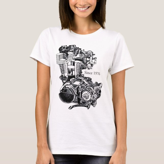 T-shirt Motor 1 de XT 500 (Frente)