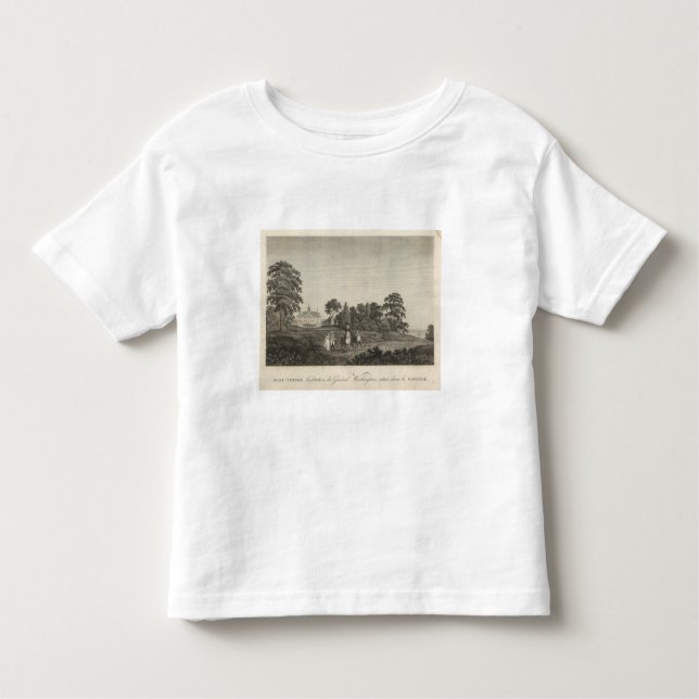 T-shirt Mount Vernon, casa do general Washington (Frente)