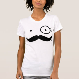 T-shirt Moustache do vintage