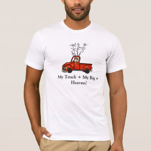 T-shirt móvel Ver do caminhão do equipamento do