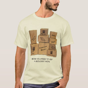 T-shirt movente do humor do geólogo