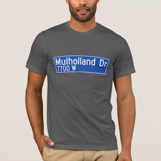 T-shirt Movimentação de Mulholland, Los Angeles, sinal de (Frente)