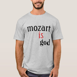 T-shirt mozart, é, deus
