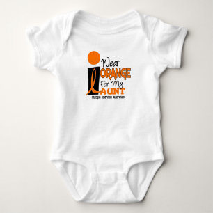 T-shirt MS da esclerose múltipla eu visto a laranja para