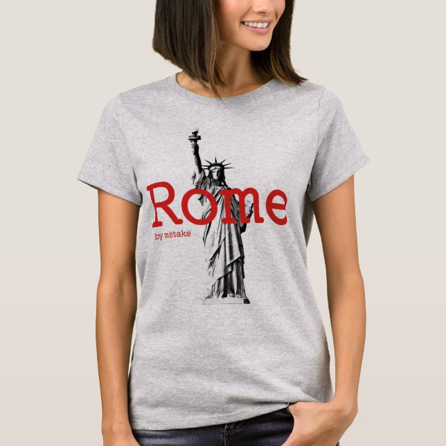 T-shirt Mstake de Roma & de New York (Frente)