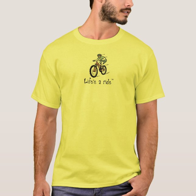 T-shirt Mt. Cara do motociclista (Frente)