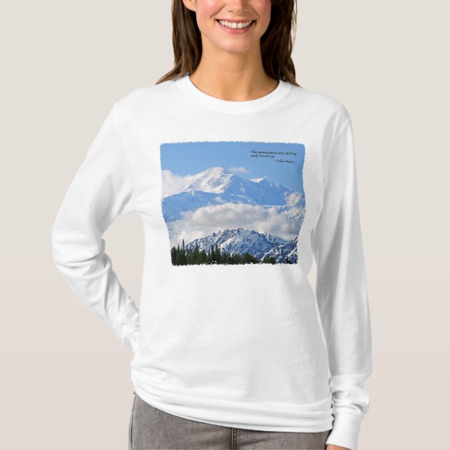 T-shirt Mtns é chamar/Mt McKinley (Frente)