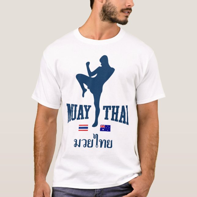 T-shirt Muay Tailândia tailandesa Austrália (Frente)
