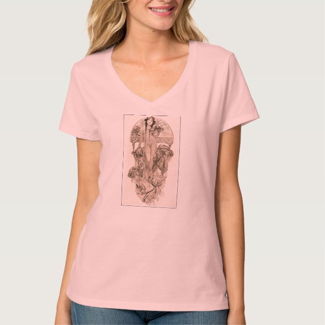 T-shirt Mucha - rosa (Frente)