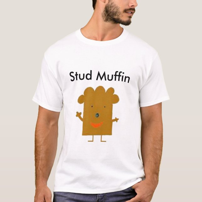 T-shirt muffin, muffin do parafuso prisioneiro (Frente)