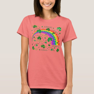 T-shirt Muita Folha de Cúpula e Arco-íris