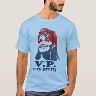 T-shirt muito bonito afligido Palin de Sarah V.P.