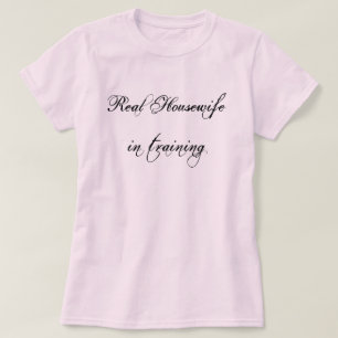 T-shirt Mulher-Caseira Pink Real no Treinamento 3/4 manga