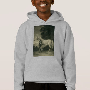 T-shirt Mulher com cavalo branco