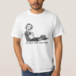 T-shirt Mulher com comida