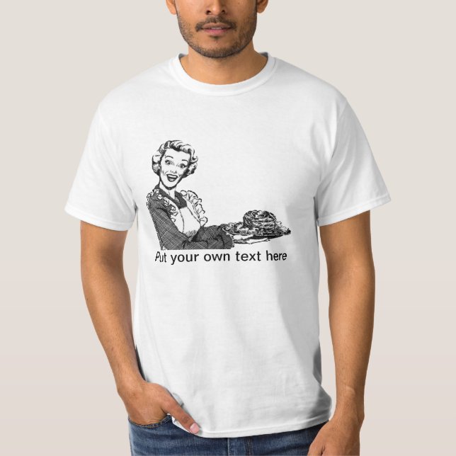 T-shirt Mulher com comida (Frente)