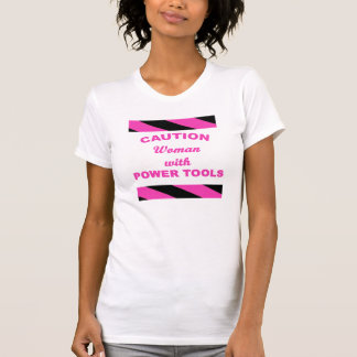 T-shirt Mulher com ferramentas eléctricas