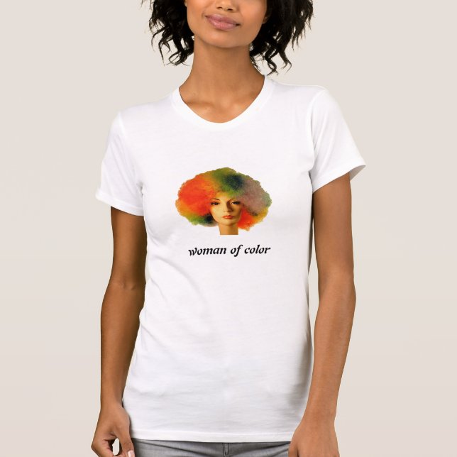 T-shirt mulher da cor (Frente)
