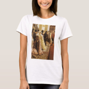 T-shirt Mulher da Moda por Tissot, Arte Vitoriano Antigo