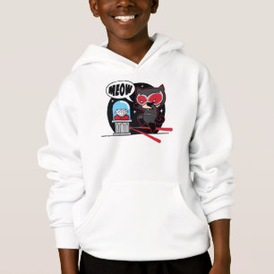 T-shirt Mulher-Gato De Chibi Roubando Um Diamante