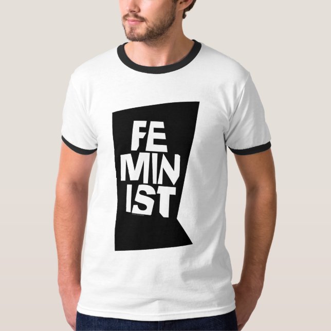 T-shirt Mulher igual imitaçãoa da menina fêmea feminista (Frente)