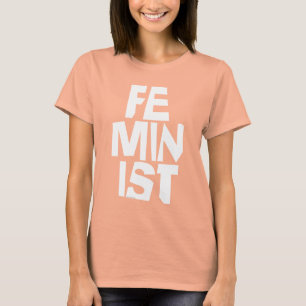 T-shirt Mulher igual imitaçãoa da menina fêmea feminista